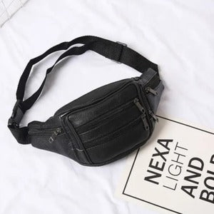 Men's Leather Waist Bag | Utility Belt Bag for Travel Purpose