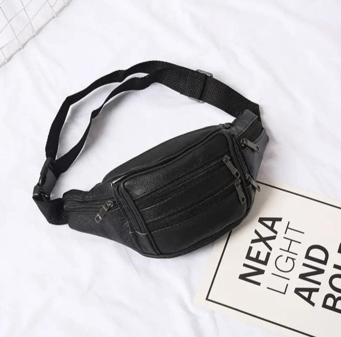 Men's Leather Waist Bag | Utility Belt Bag For Travel Purpose