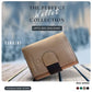 Men's Genuine Leather Wallet  3 Fold Button Wallet WLT0001
