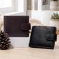 Men's Genuine Leather Wallet | 2 Fold Button Wallet WLT0003