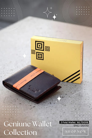 Men's Genuine Leather Wallet | 2 Fold Wallet