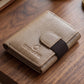 Men's Genuine Leather Wallet | 3 Fold Button Wallet WLT0001