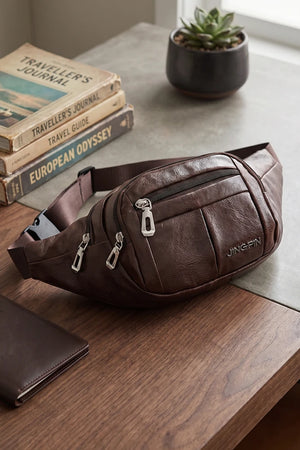 Men's Waist Bag Multi-purpose PU Leather