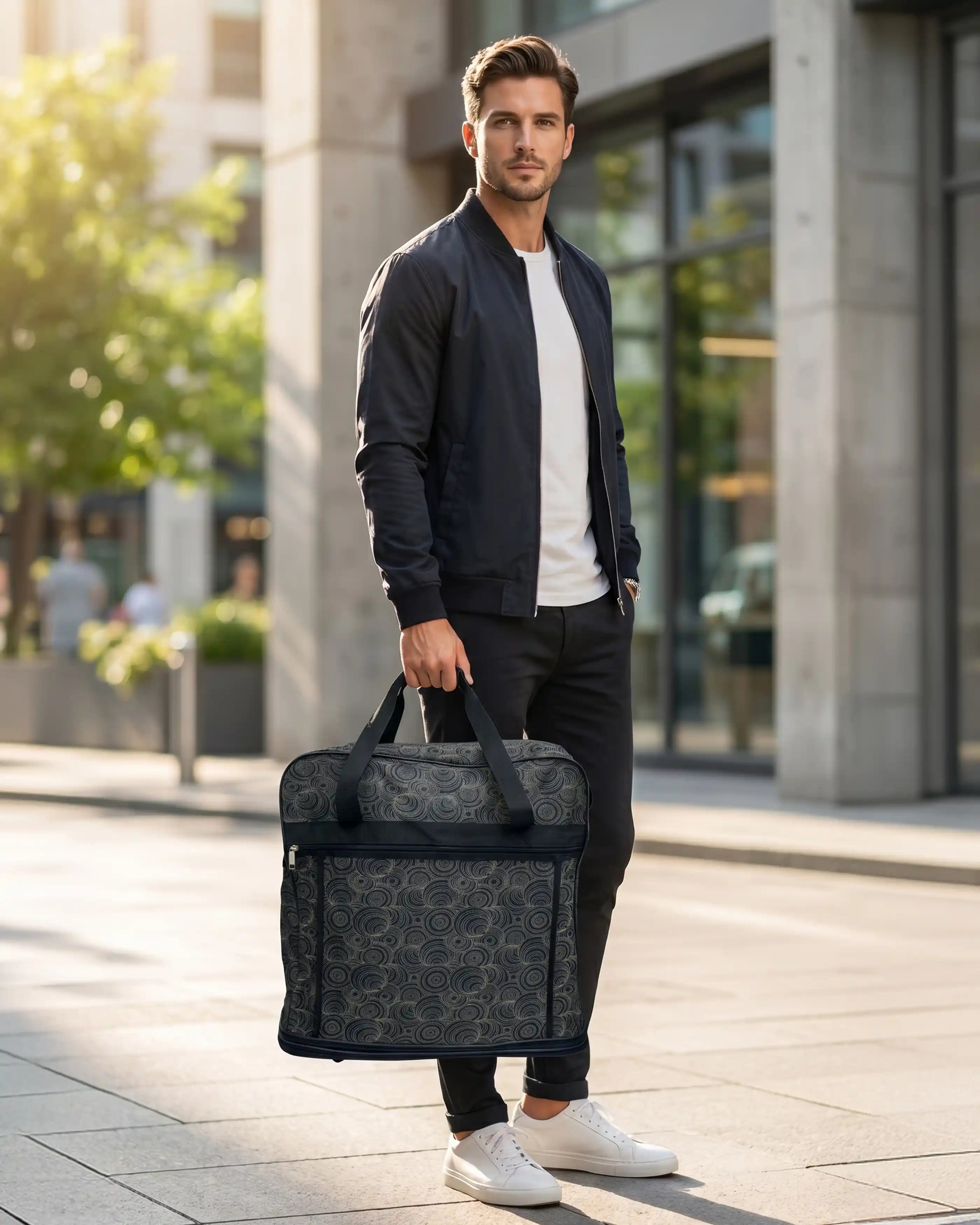 Expandable Foldable Lightweight Travel Duffel Mesh Wheel Bag | Rolling Storage Bag