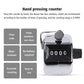 Metal Handheld Tally Counter With Finger Ring | 4 Gigit Manual Clicker Counter Zaappy