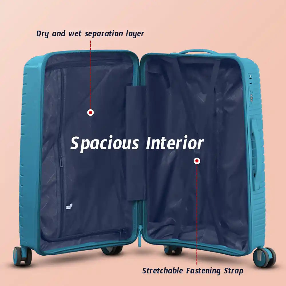 32 Inch Miami PP Unbreakable Hardshell Extra Large Check In Luggage with Spinner Wheels