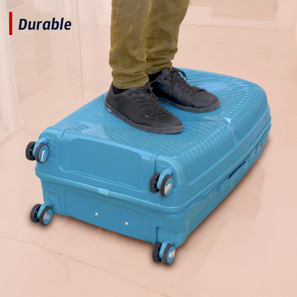 20" Miami PP Unbreakable Luggage Bag with Double Spinner Wheels | Lightweight Hard Case Trolley