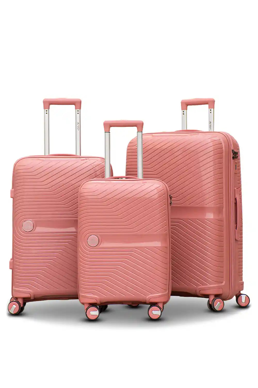 Miami PP Unbreakable Lightweight 3 Pcs Set (20/24/28 Inch) Luggage Bags with Smooth Spinner Wheels