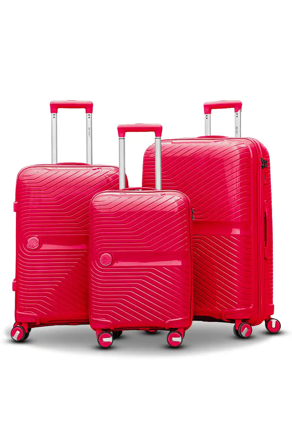Miami PP Unbreakable Lightweight 3 Pcs Set (20/24/28 Inch) Luggage Bags with Smooth Spinner Wheels