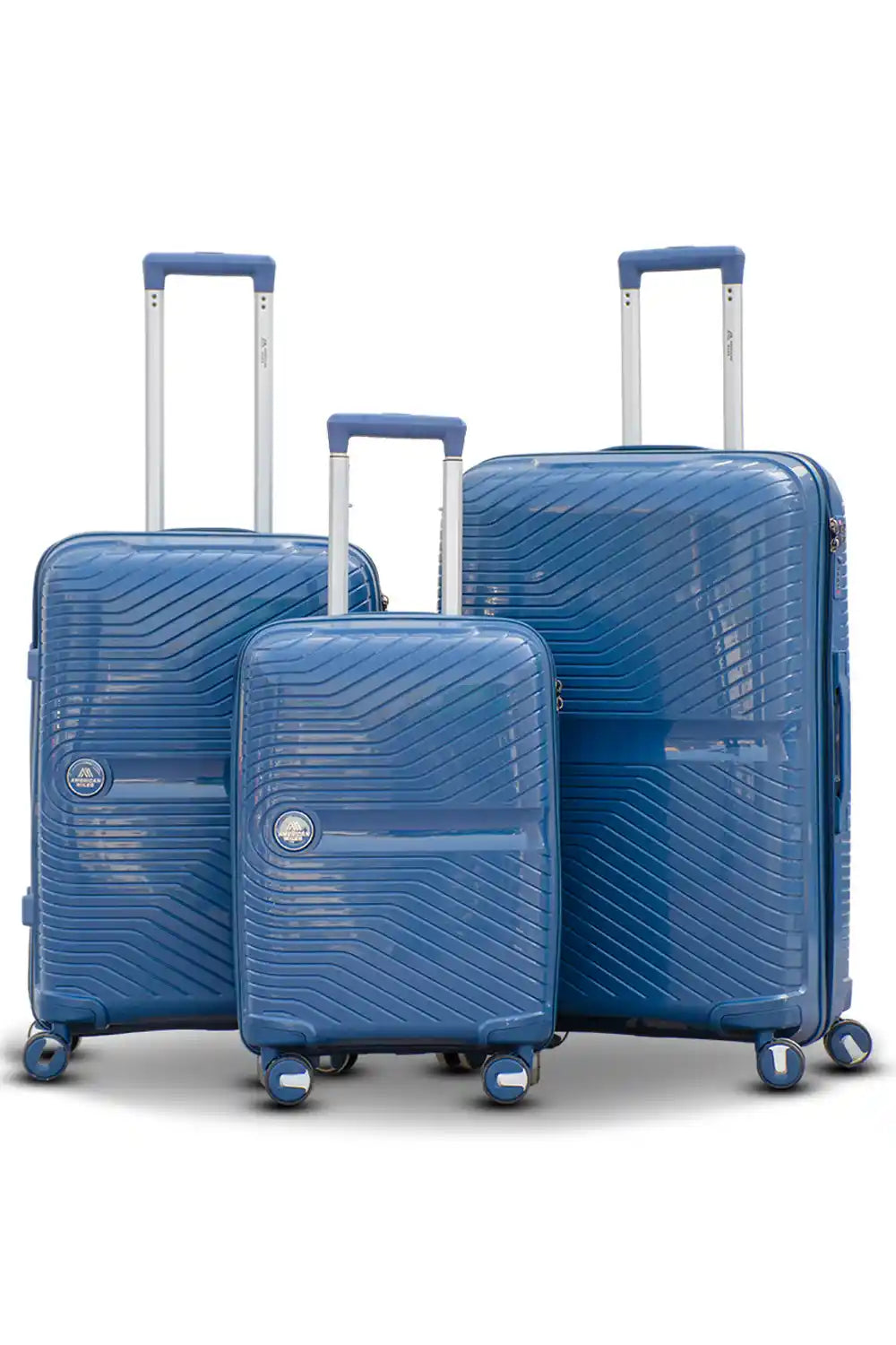 Miami PP Unbreakable Lightweight 3 Pcs Set (20/24/28 Inch) Luggage Bags with Smooth Spinner Wheels