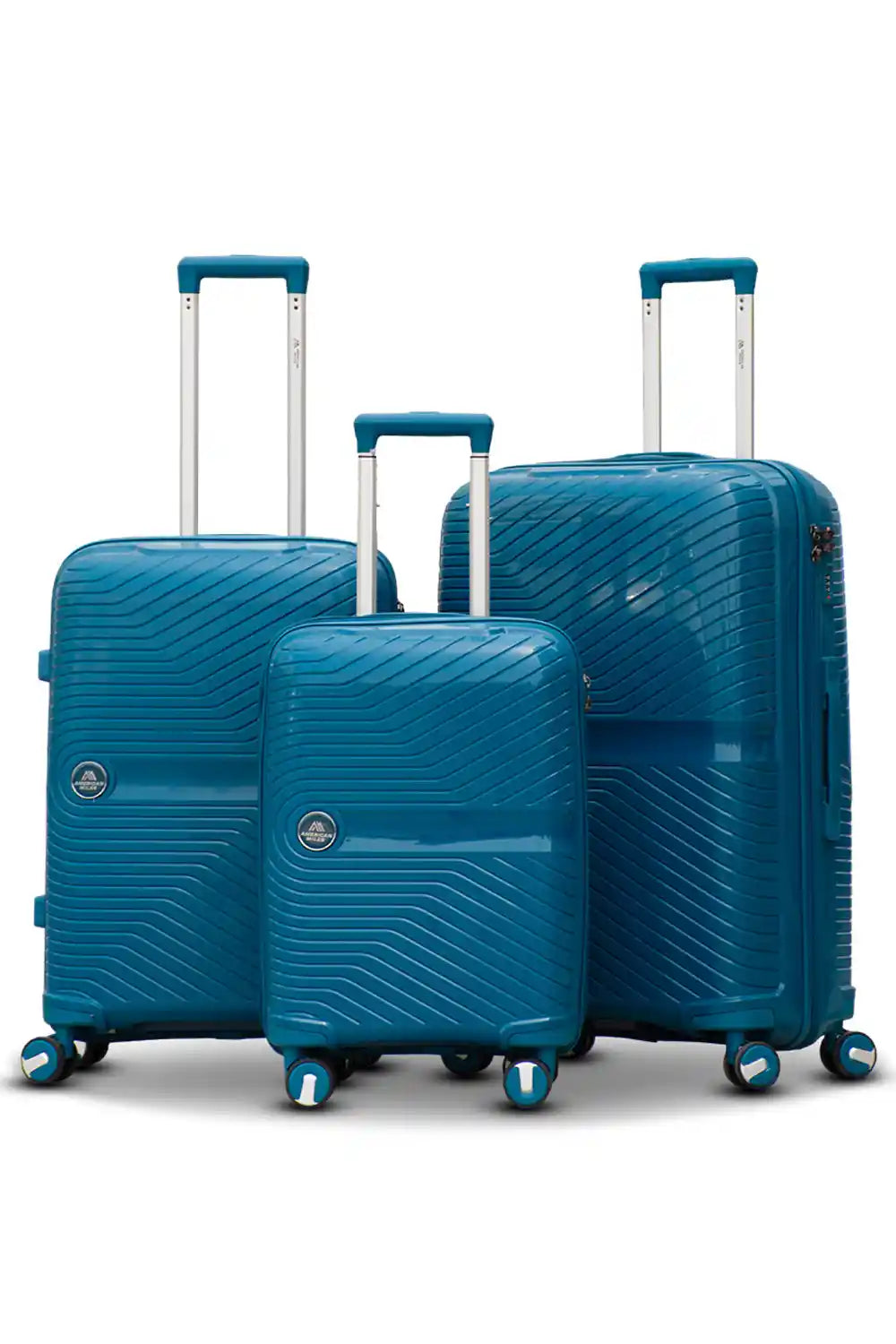 Miami PP Unbreakable Lightweight 3 Pcs Set (20/24/28 Inch) Luggage Bags with Smooth Spinner Wheels