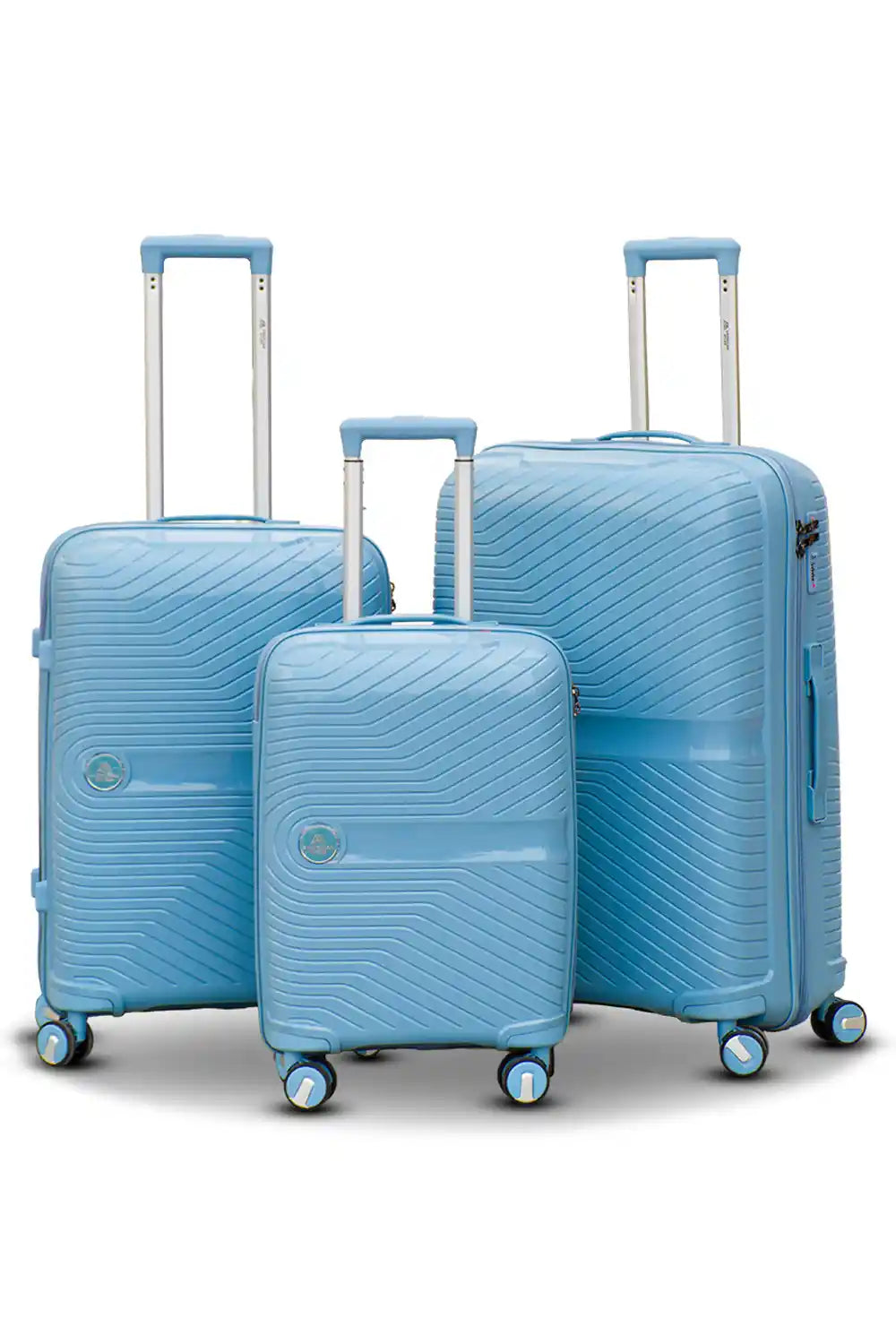 Miami PP Unbreakable Lightweight 3 Pcs Set (20/24/28 Inch) Luggage Bags with Smooth Spinner Wheels