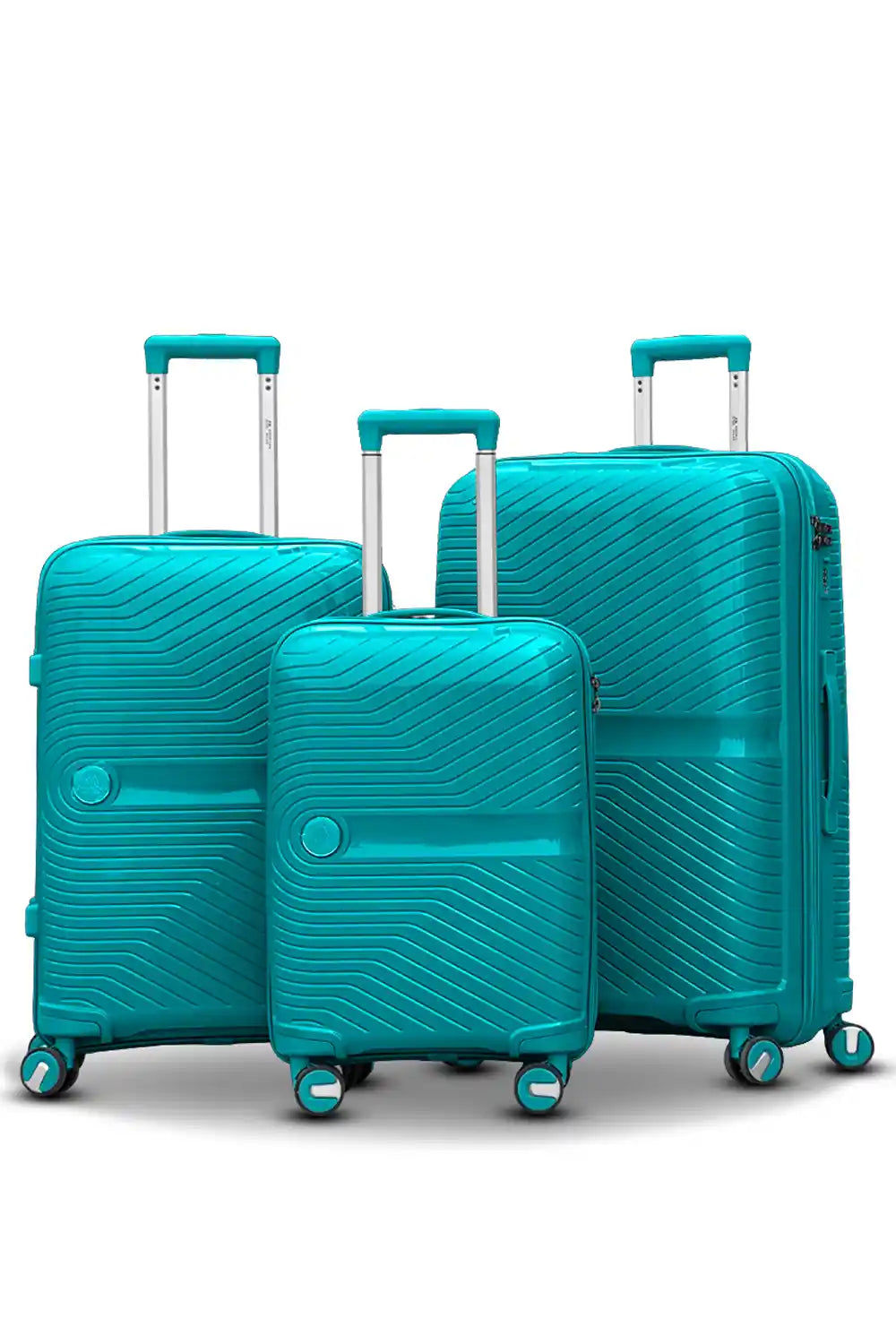 Miami PP Unbreakable Lightweight 3 Pcs Set (20/24/28 Inch) Luggage Bags with Smooth Spinner Wheels