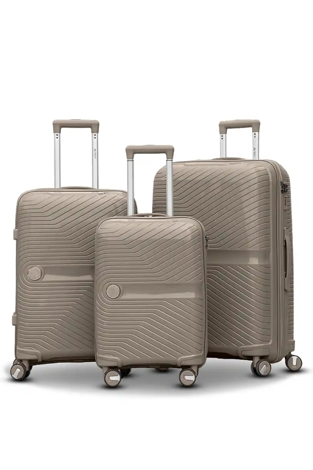 Miami PP Unbreakable Lightweight 3 Pcs Set (20/24/28 Inch) Luggage Bags with Smooth Spinner Wheels