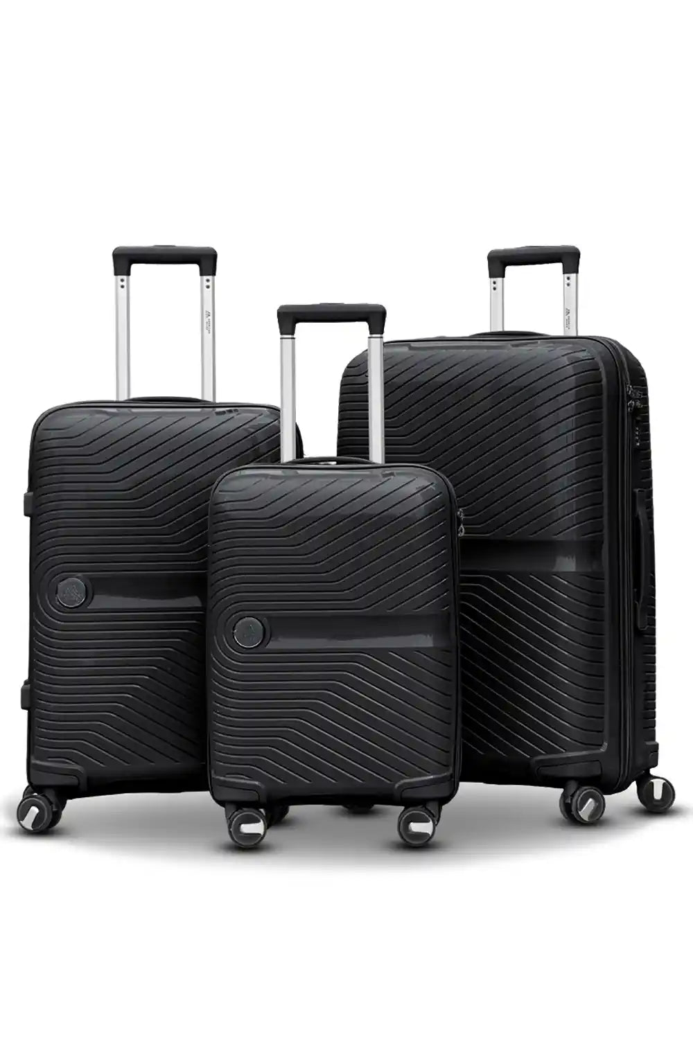 Miami PP Unbreakable Lightweight 3 Pcs Set (20/24/28 Inch) Luggage Bags with Smooth Spinner Wheels