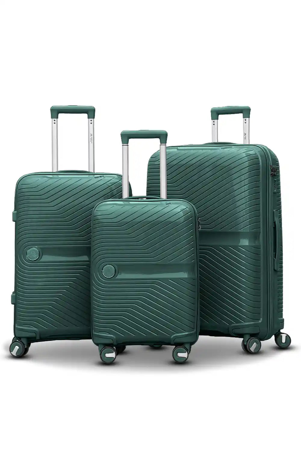 Miami PP Unbreakable Lightweight 3 Pcs Set (20/24/28 Inch) Luggage Bags with Smooth Spinner Wheels