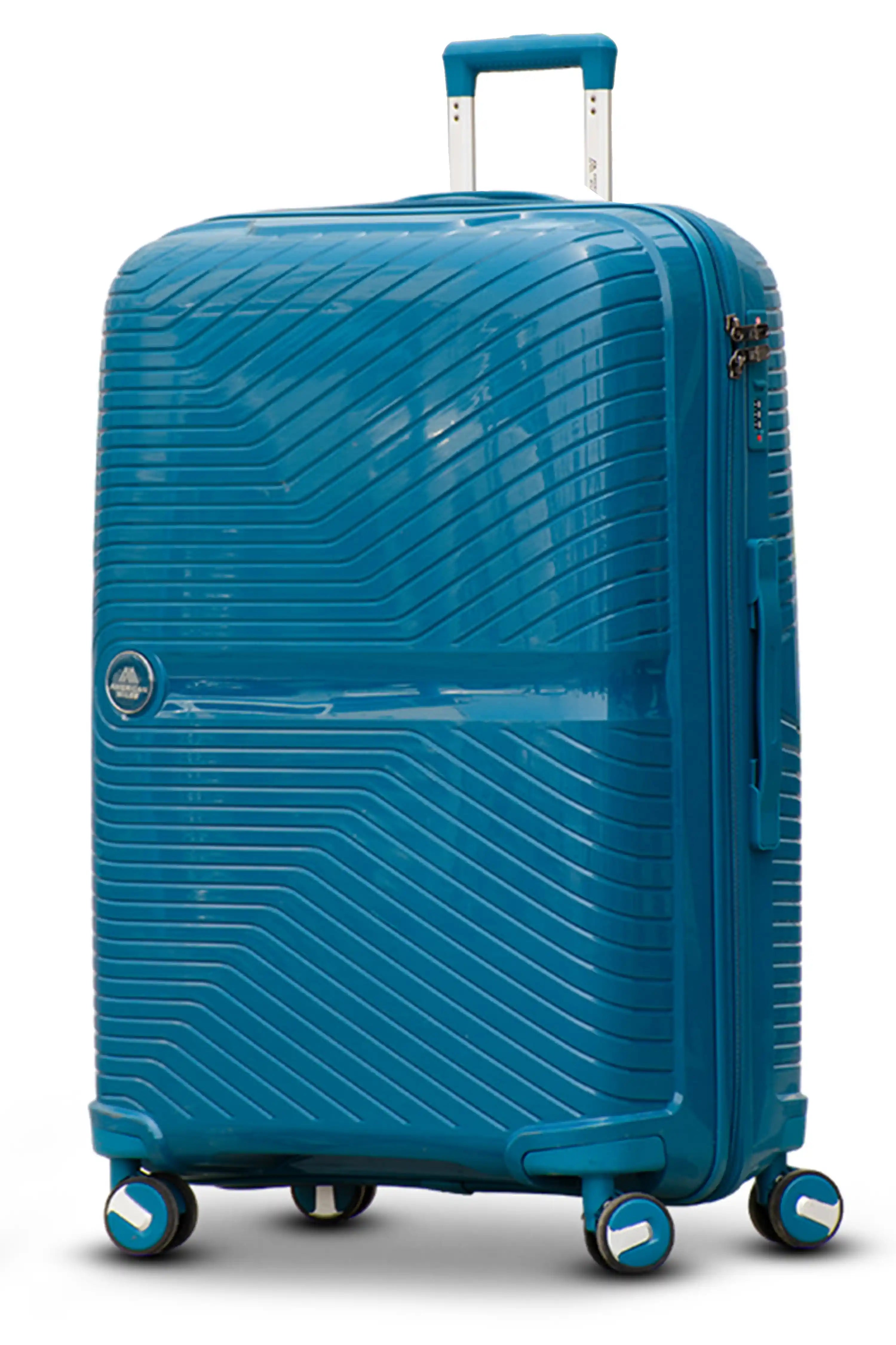 28 Inch Large Size Checked In Miami PP Unbreakable Lightweight Luggage Bags with Smooth Spinner Wheels