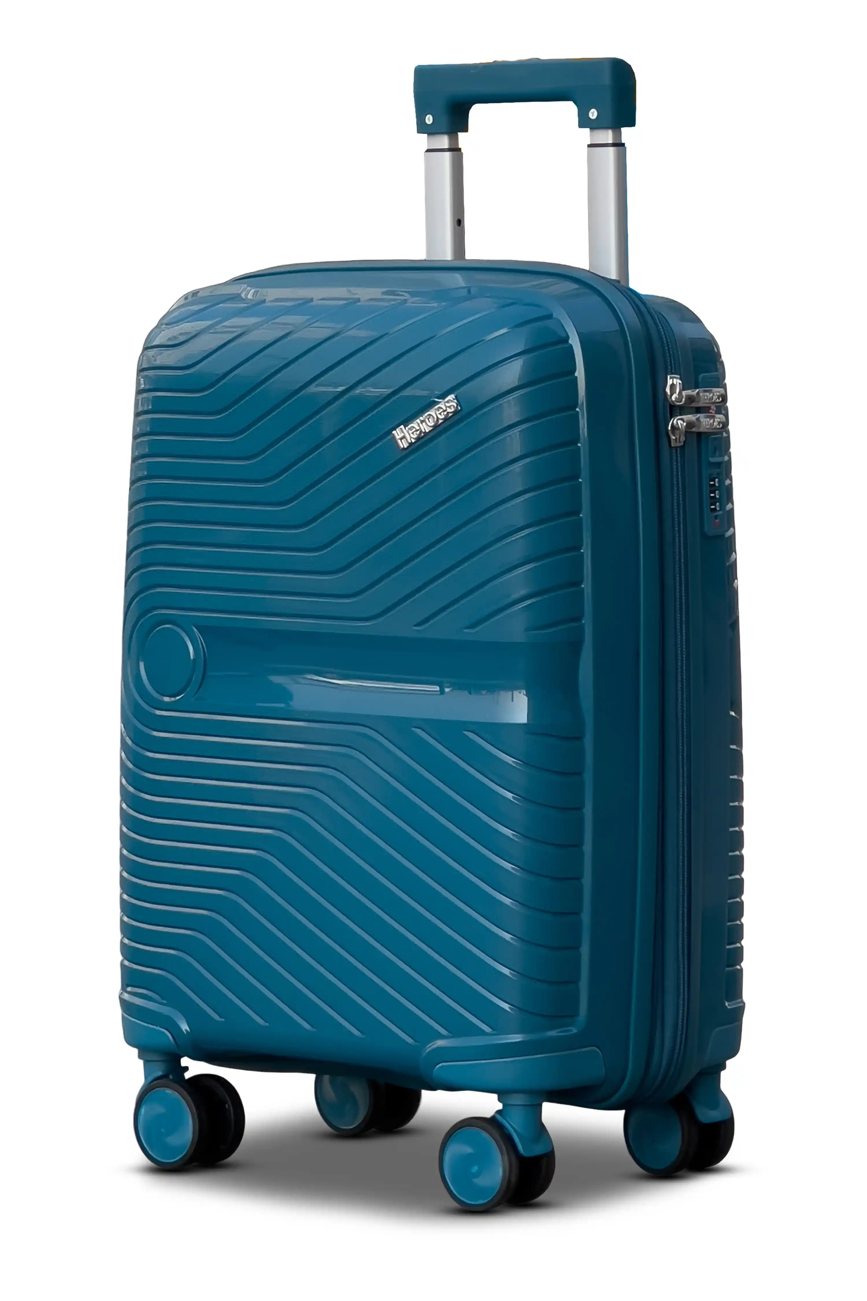 20 Inch Cabin Size Carry On Miami PP Lightweight Unbreakable Luggage Bags with Smooth Spinner Wheels