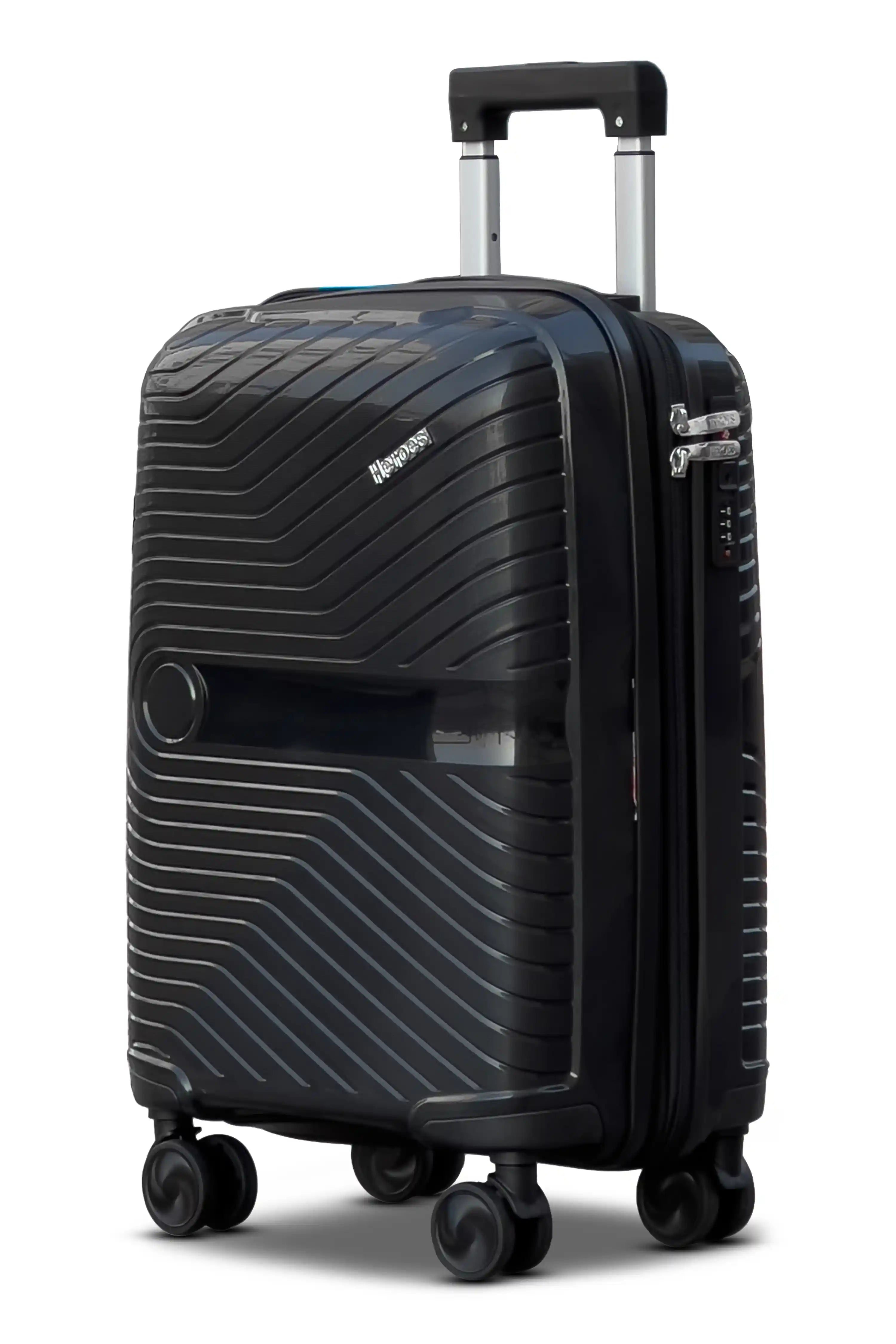 20 Inch Cabin Size Carry On Miami PP Lightweight Unbreakable Luggage Bags with Smooth Spinner Wheels