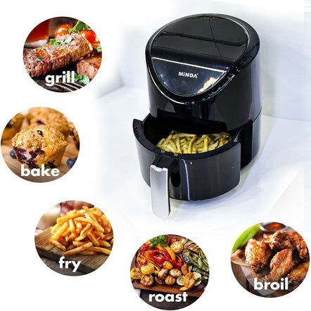 Mini Electric Air Fryer for Oil Free Low Fat Cooking