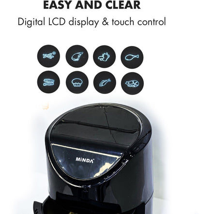 Mini Electric Air Fryer for Oil Free Low Fat Cooking