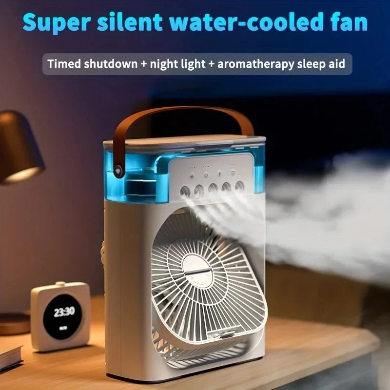 Mini Air Conditioner Water Cooler | USB Desktop Portable Humidification Fan