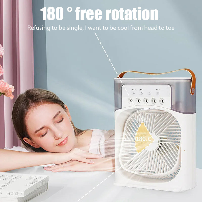 Mini Air Conditioner Water Cooler | USB Desktop Portable Humidification Fan