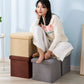 Mini Foldable Storage Box | Fabric and Durable Stool for Home Organization