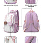 17 Inch Mocha Dua School Backpack With Anti-Theft Pocket
