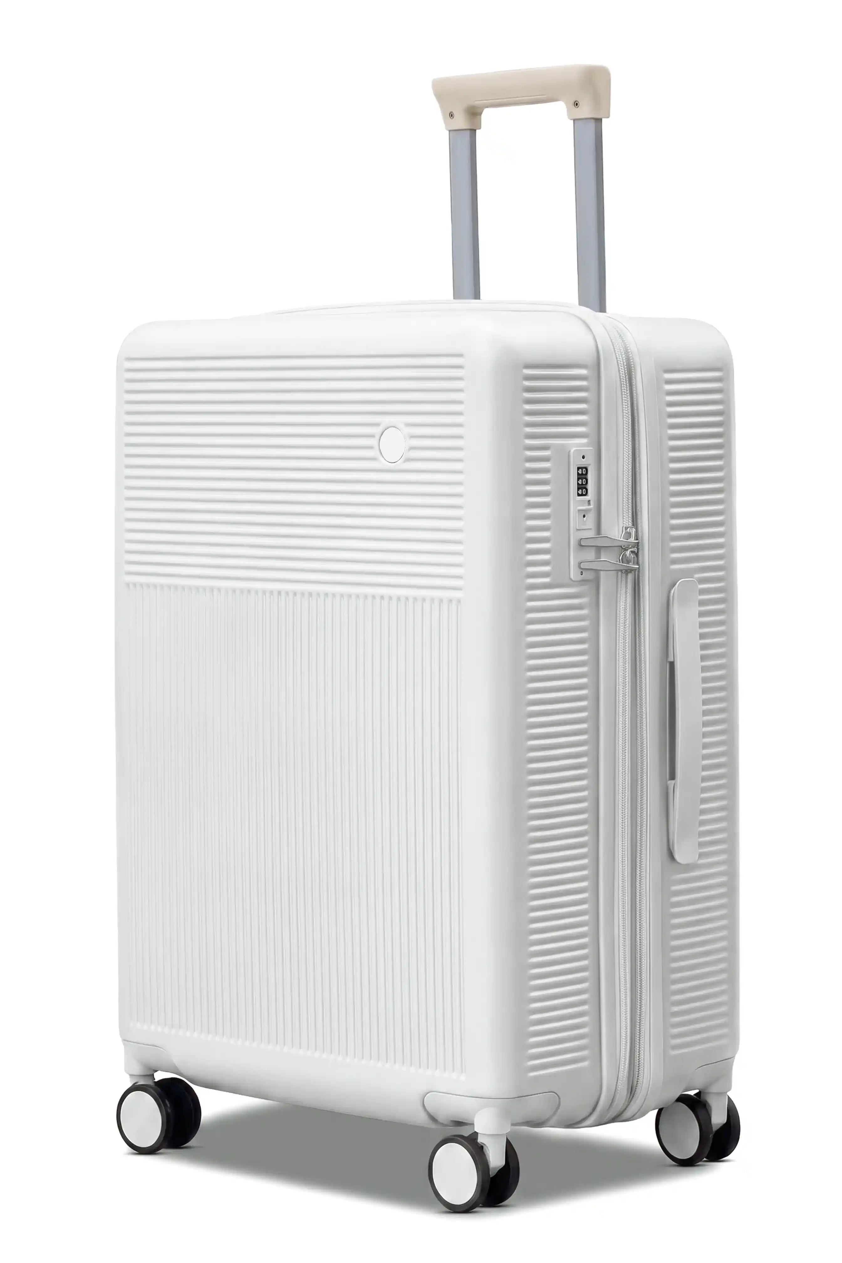 Monarch Expandable Lightweight PC 3 Pcs Set (20/24/28 Inch) Luggage Bags with Smooth Spinner Wheels