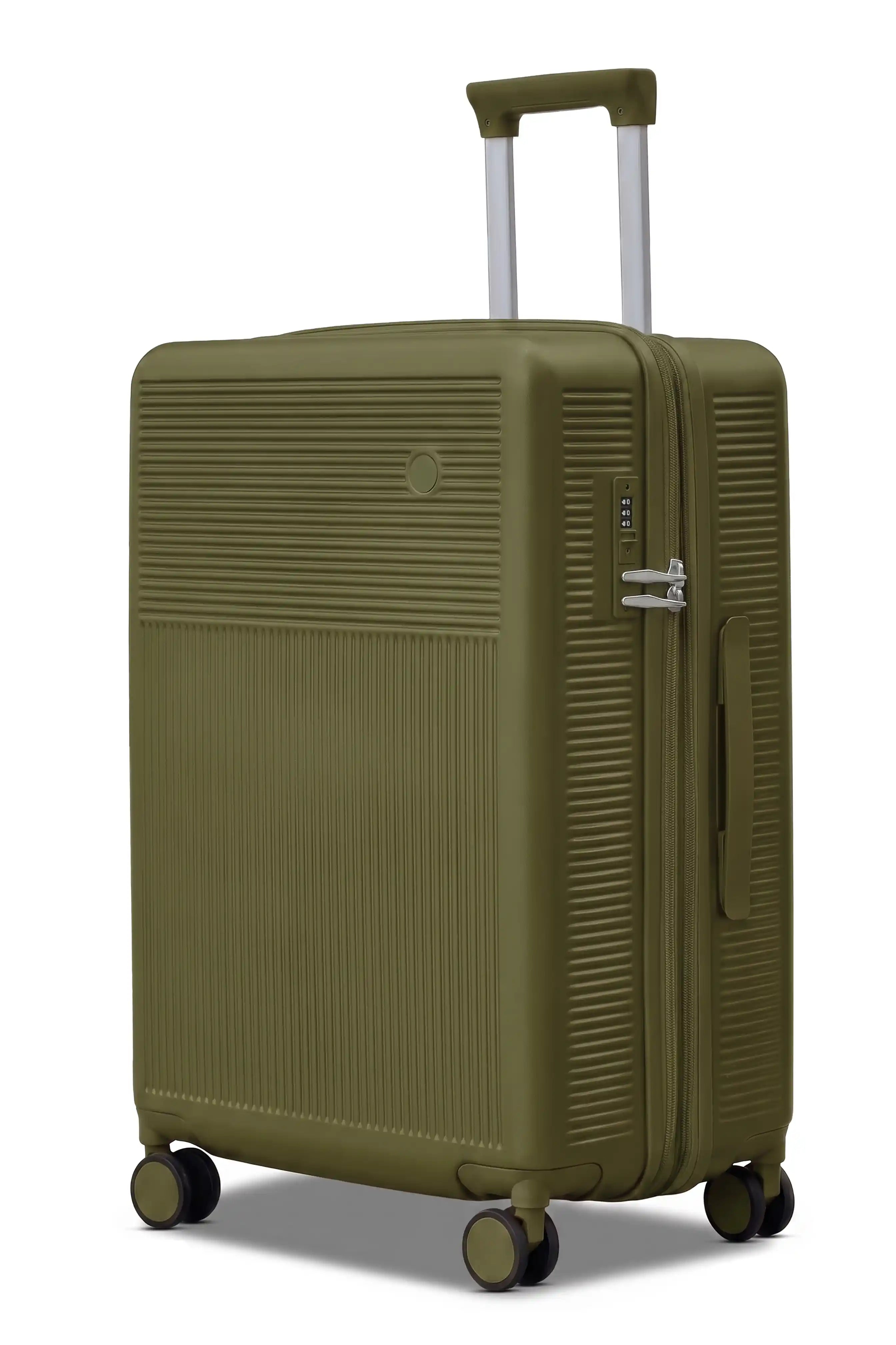 Monarch Expandable Lightweight PC 3 Pcs Set (20/24/28 Inch) Luggage Bags with Smooth Spinner Wheels