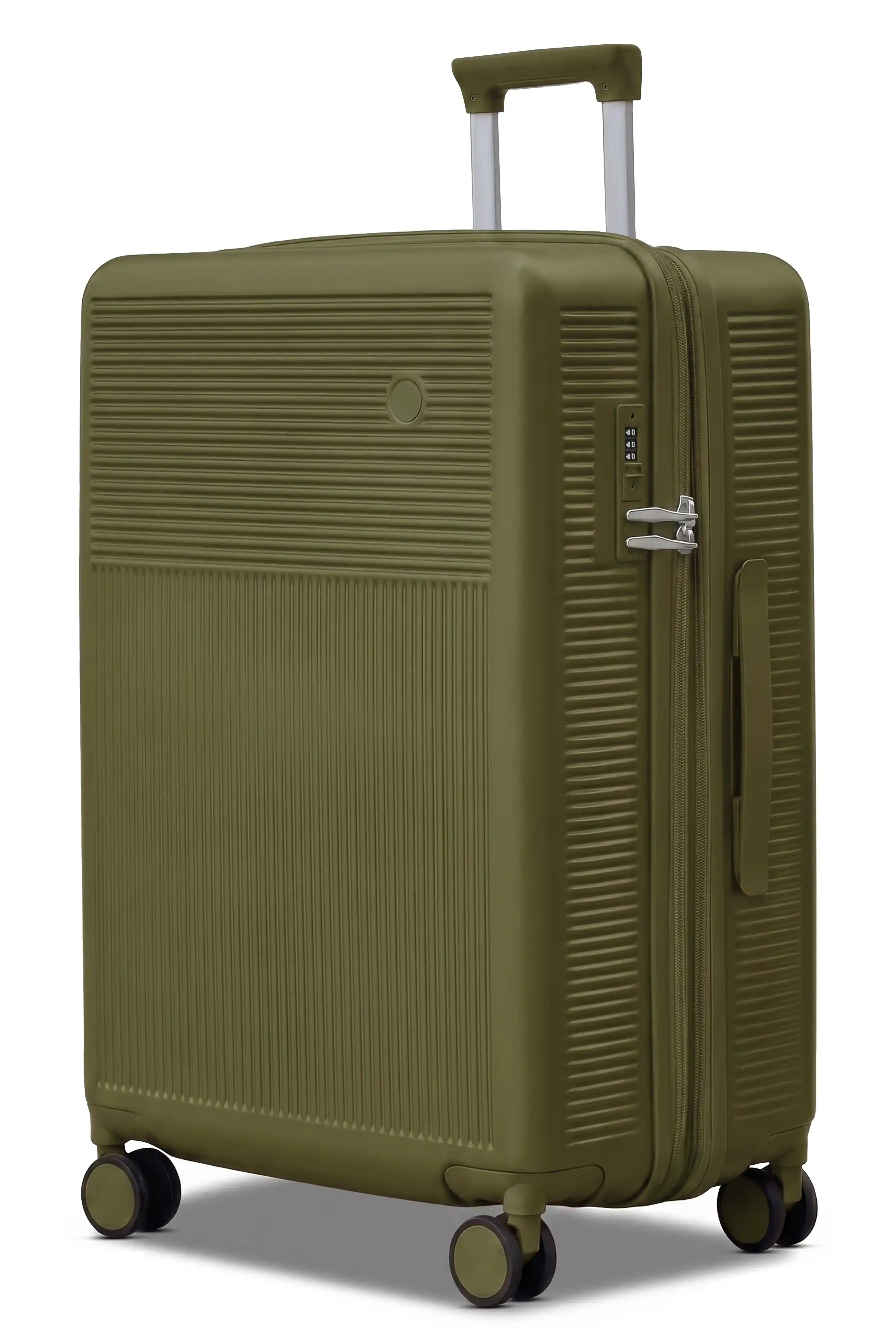 Monarch Expandable Lightweight PC 3 Pcs Set (20/24/28 Inch) Luggage Bags with Smooth Spinner Wheels