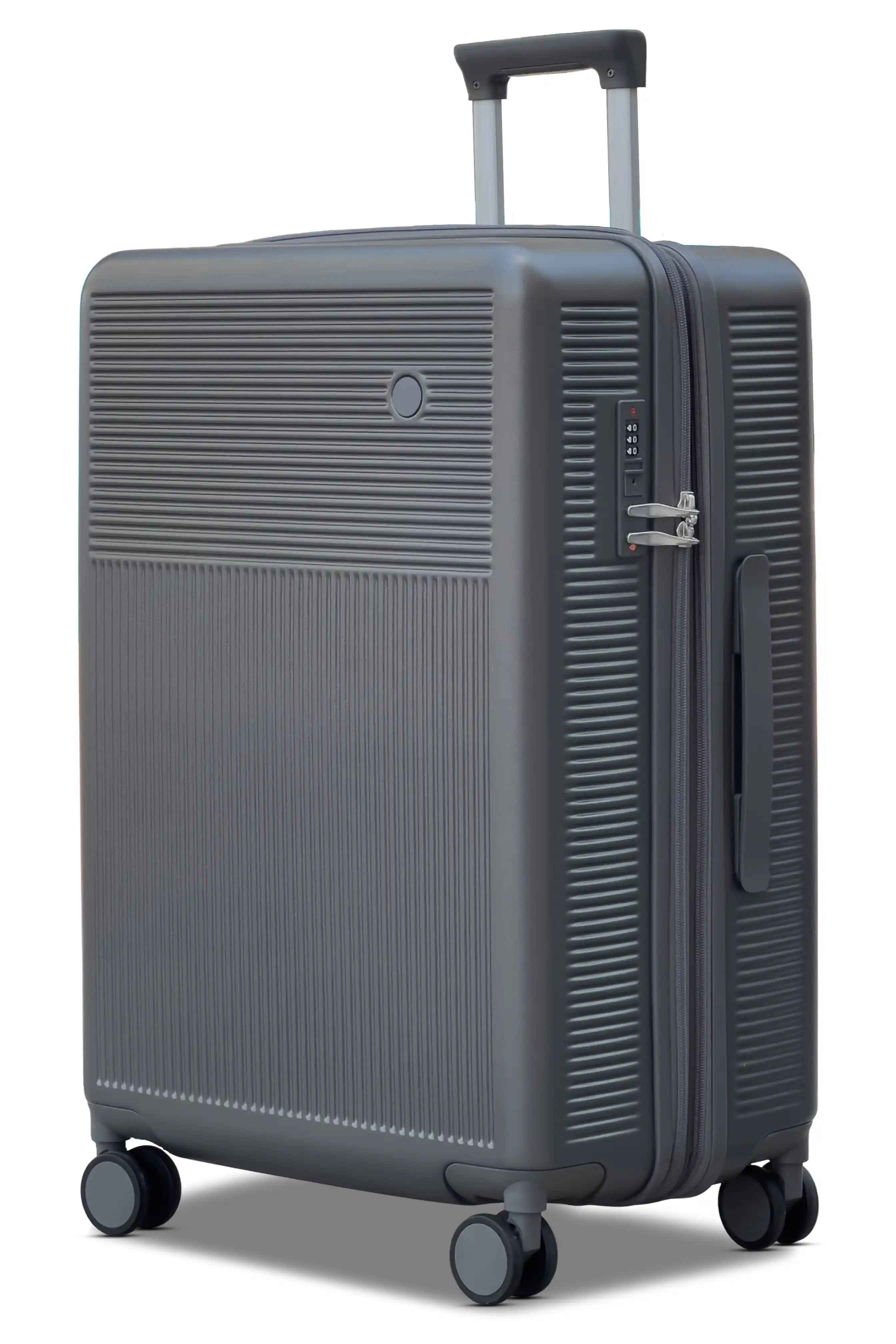 Monarch Expandable Lightweight PC 3 Pcs Set (20/24/28 Inch) Luggage Bags with Smooth Spinner Wheels