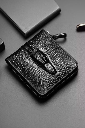 Multi Functional Small Men's Wallet - Men's 2 Fold Zipper Wallet H-0851