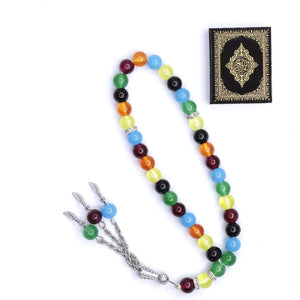 Multi Colour Islamic Tasbeeh Rosary 33 Prayer Beads