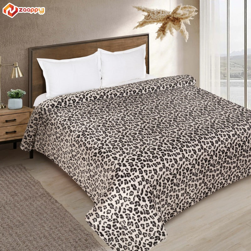 Modern Leopard Printed King Size Soft Indian Blankets for Summer