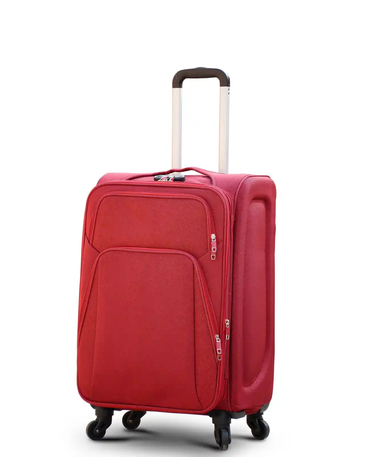 4 Piece Set 20, 24, 28 and 32 Inches SJ JIAN 4 Wheel Lightweight Soft Material Luggage Bag