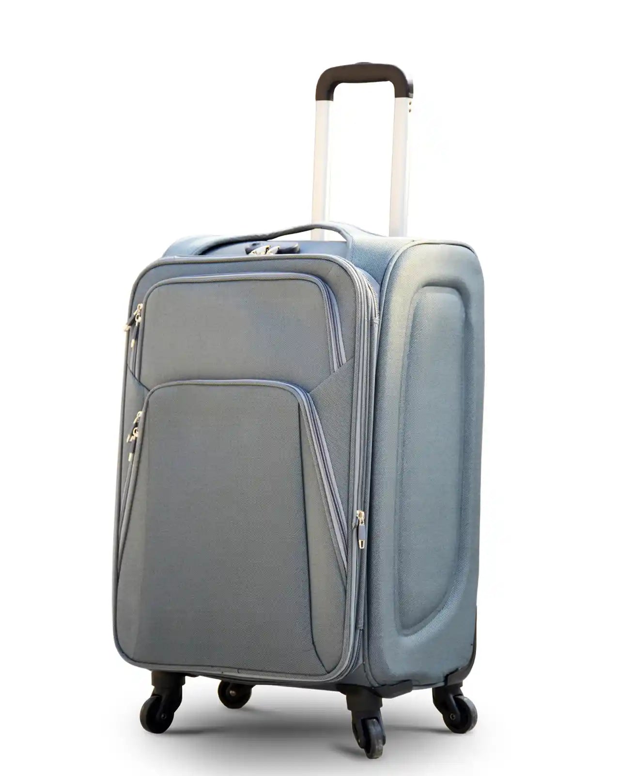 4 Piece Set 20, 24, 28 and 32 Inches SJ JIAN 4 Wheel Lightweight Soft Material Luggage Bag