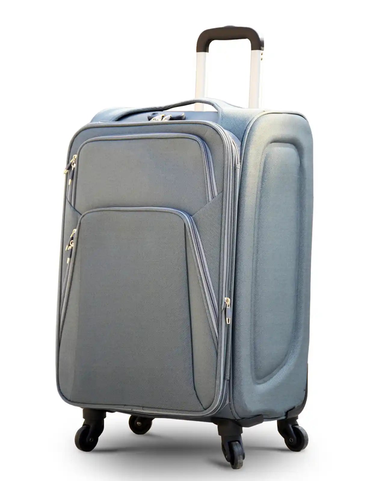 4 Piece Set Lightweight SJ JIAN 4 Wheel Checked Luggage Bags