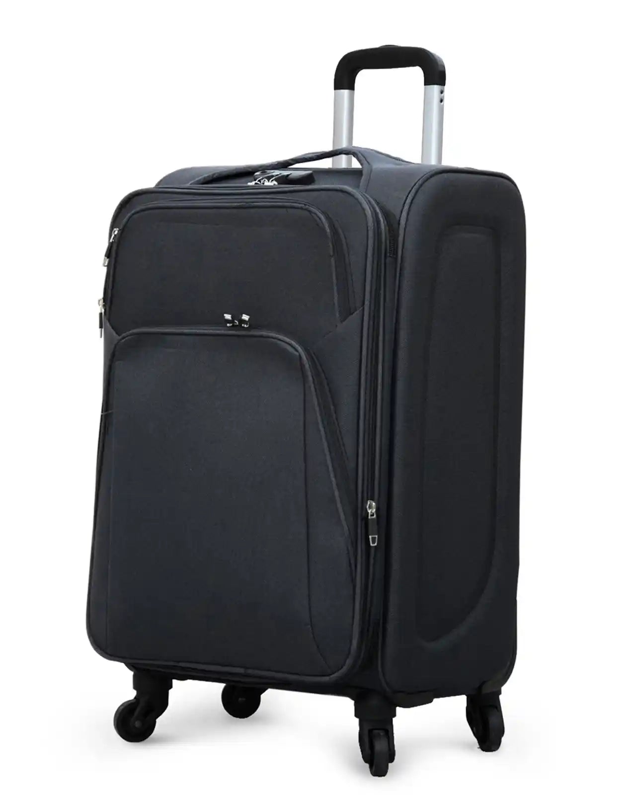 4 Piece Set 20, 24, 28 and 32 Inches SJ JIAN 4 Wheel Lightweight Soft Material Luggage Bag