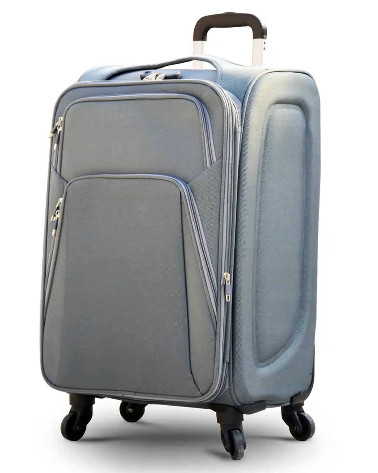 4 Piece Set 20, 24, 28 and 32 Inches SJ JIAN 4 Wheel Lightweight Soft Material Luggage Bag