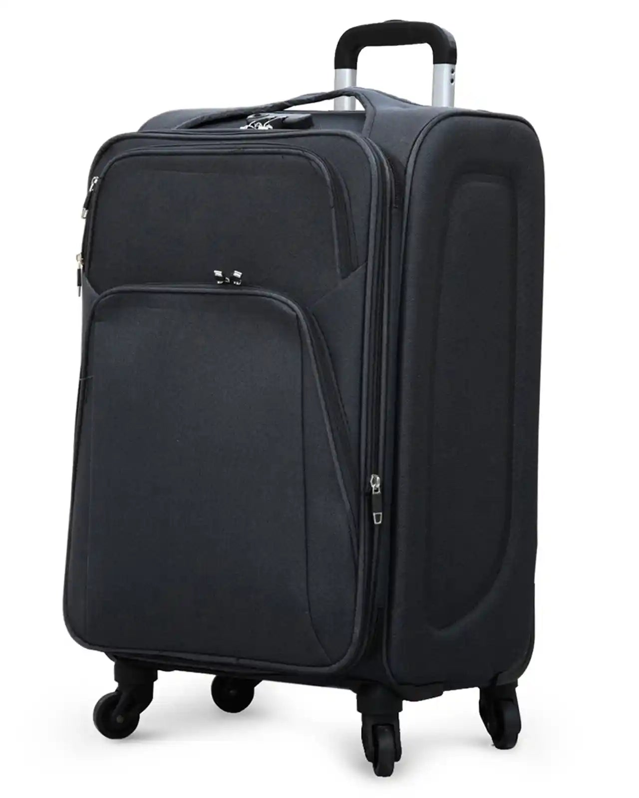 4 Piece Set 20, 24, 28 and 32 Inches SJ JIAN 4 Wheel Lightweight Soft Material Luggage Bag