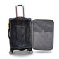 24" Brown Colour LVR PU Leather Luggage Lightweight Soft Material Trolley Bag Zaappy.com