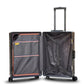 3 Piece Set 20" 24" 28 Inches Grey Colour Aluminium Framed 3D Diamond ABS Hard Shell Without Zipper TSA Luggage Zaappy.com