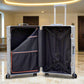 3 Piece Set 20" 24" 28 Inches Silver Colour Aluminium Framed 3D Diamond ABS Hard Shell Without Zipper Luggage Zaappy.com