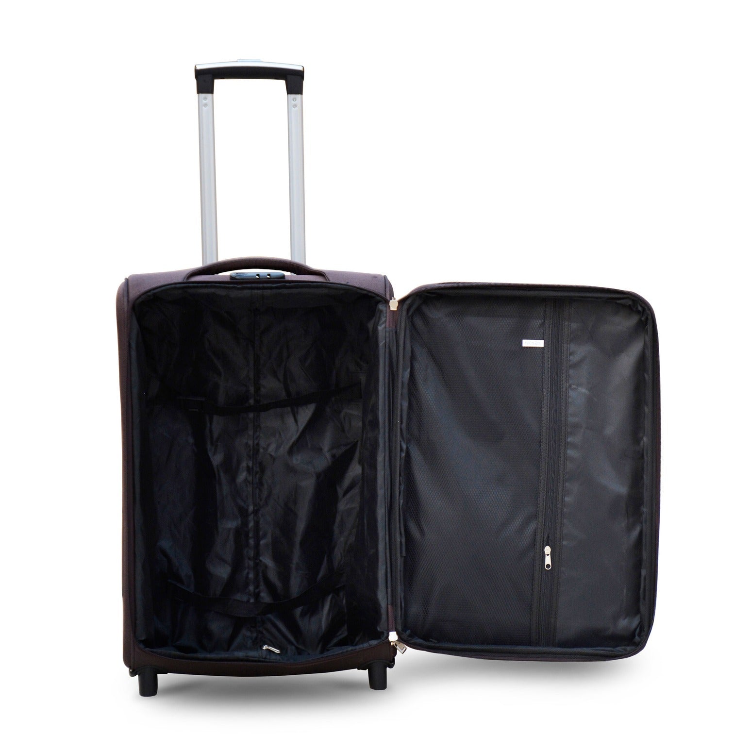 28" Coffee Colour LP 2 Wheel 0161 Luggage Lightweight Soft Material Trolley Bag Zaappy.com