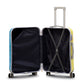 3 Pcs Set 20" 24" 28 Inches Green Colour Printed Butterfly Light Weight ABS Luggage | Hard Case Trolley Bag zaappy.com