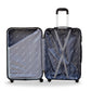 28" Coffee Colour SJ ABS Luggage Lightweight Hard Case Trolley Bag Zaappy.com