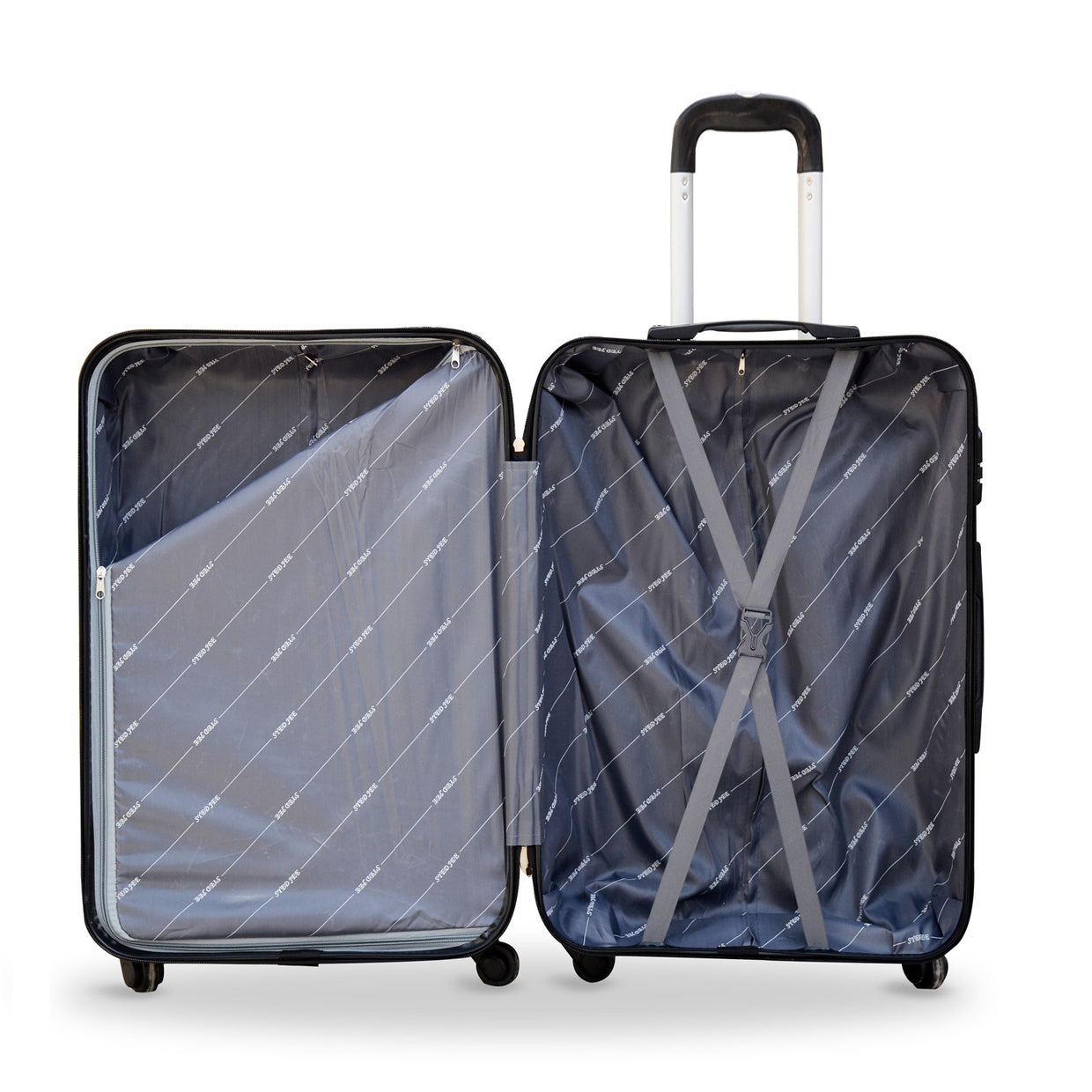 28" Coffee Colour SJ ABS Luggage Lightweight Hard Case Trolley Bag Zaappy.com