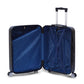 28" Black Colour JIAN ABS Line Luggage Lightweight Hard Case Trolley Bag With Spinner Wheel Zaappy.com